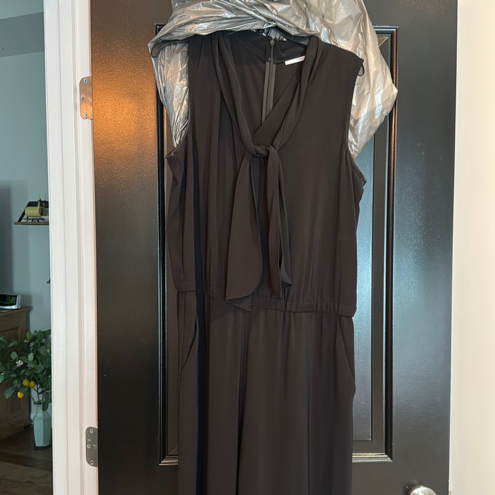 Black jumpsuit with pockets